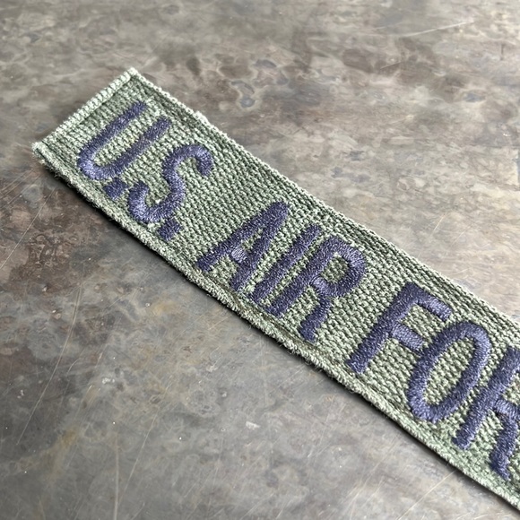 U.S. AIR FORCE embroidered tape patch - Vintage - Picture 6 of 10